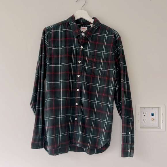 Levi’s Plaid Flannel Shirt Men - Picture 1 of 3